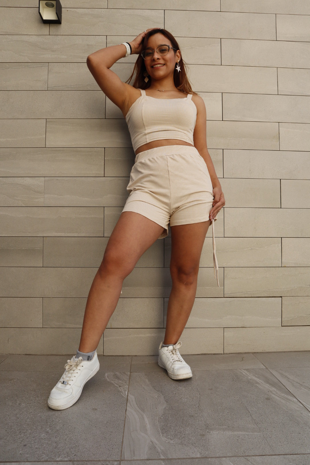 Conjunto cuadrille Top+short