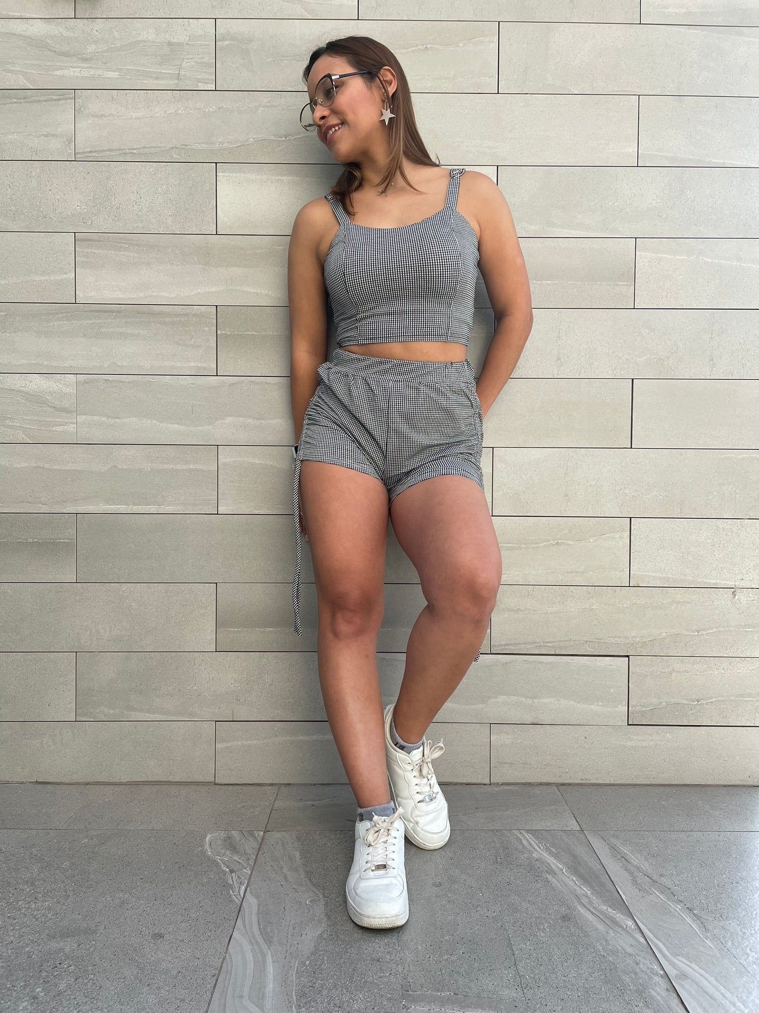 Conjunto cuadrille Top+short