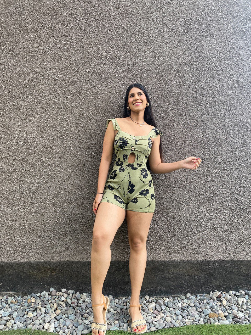 Enterito Floral Corto