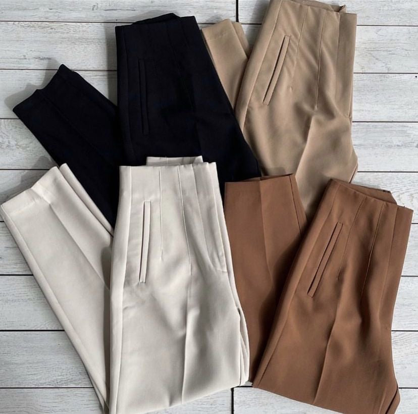 Pantalón pinzas estilo Zara