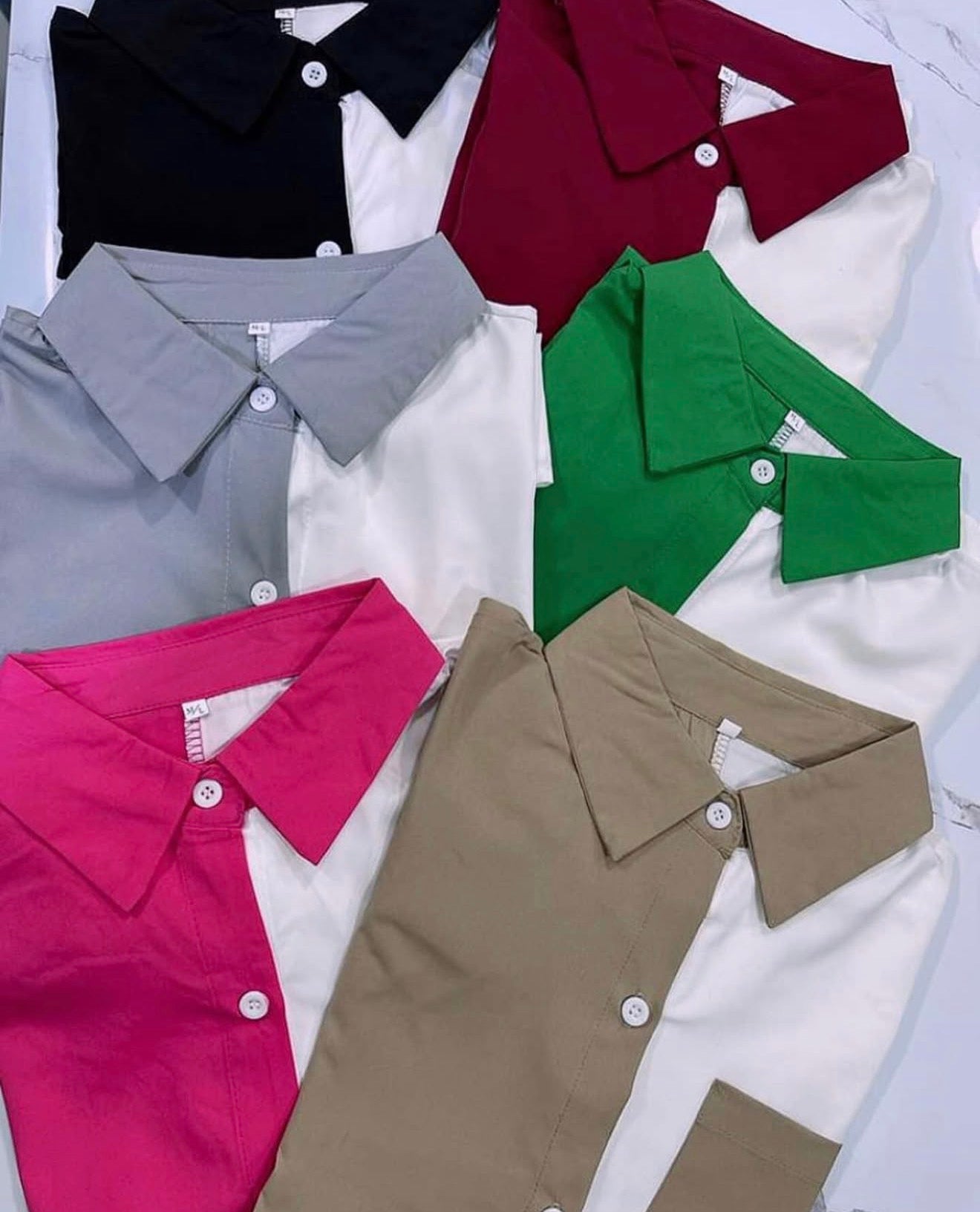 Camisa bicolor