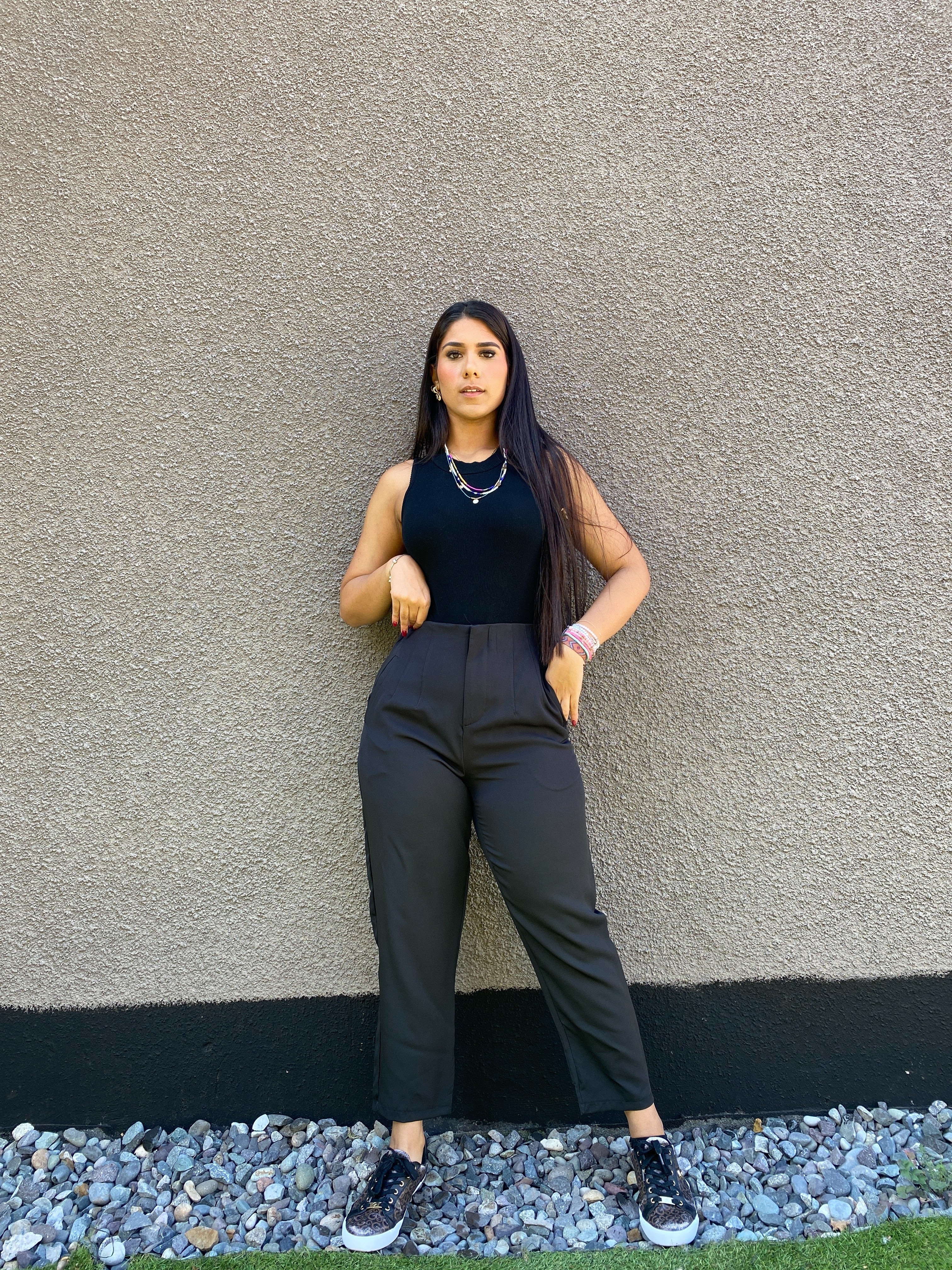 Pantalón pinzas estilo Zara