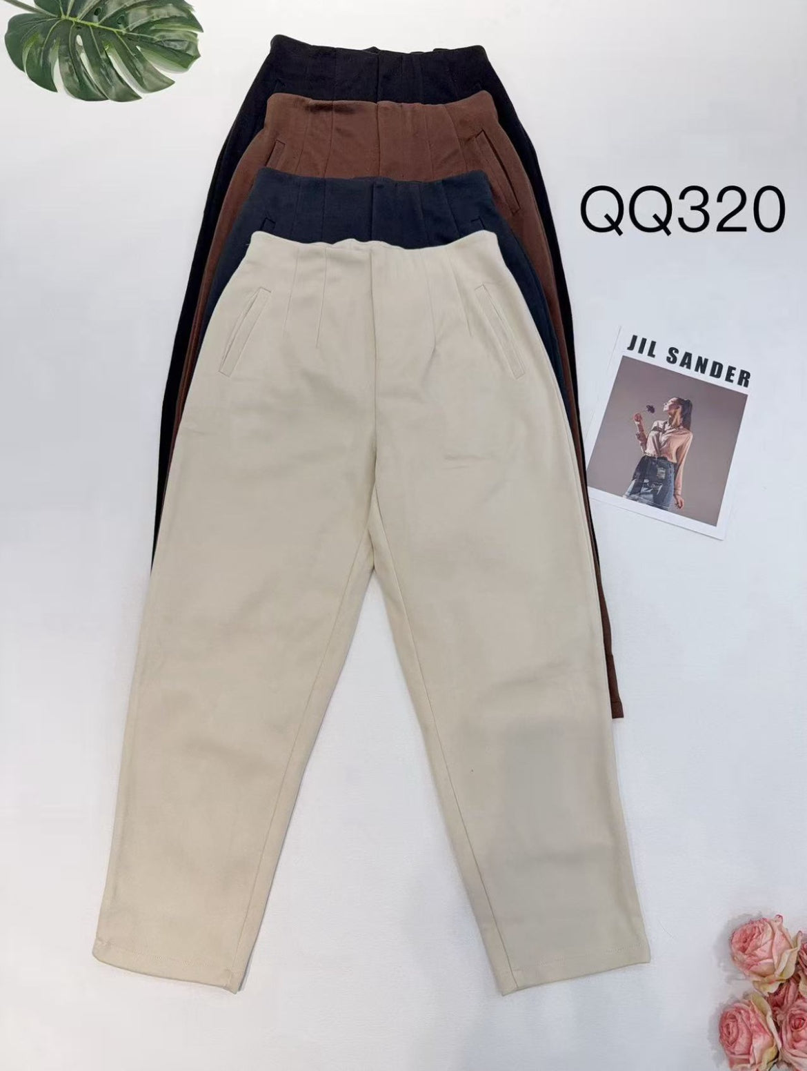 Pantalón pinzas estilo Zara