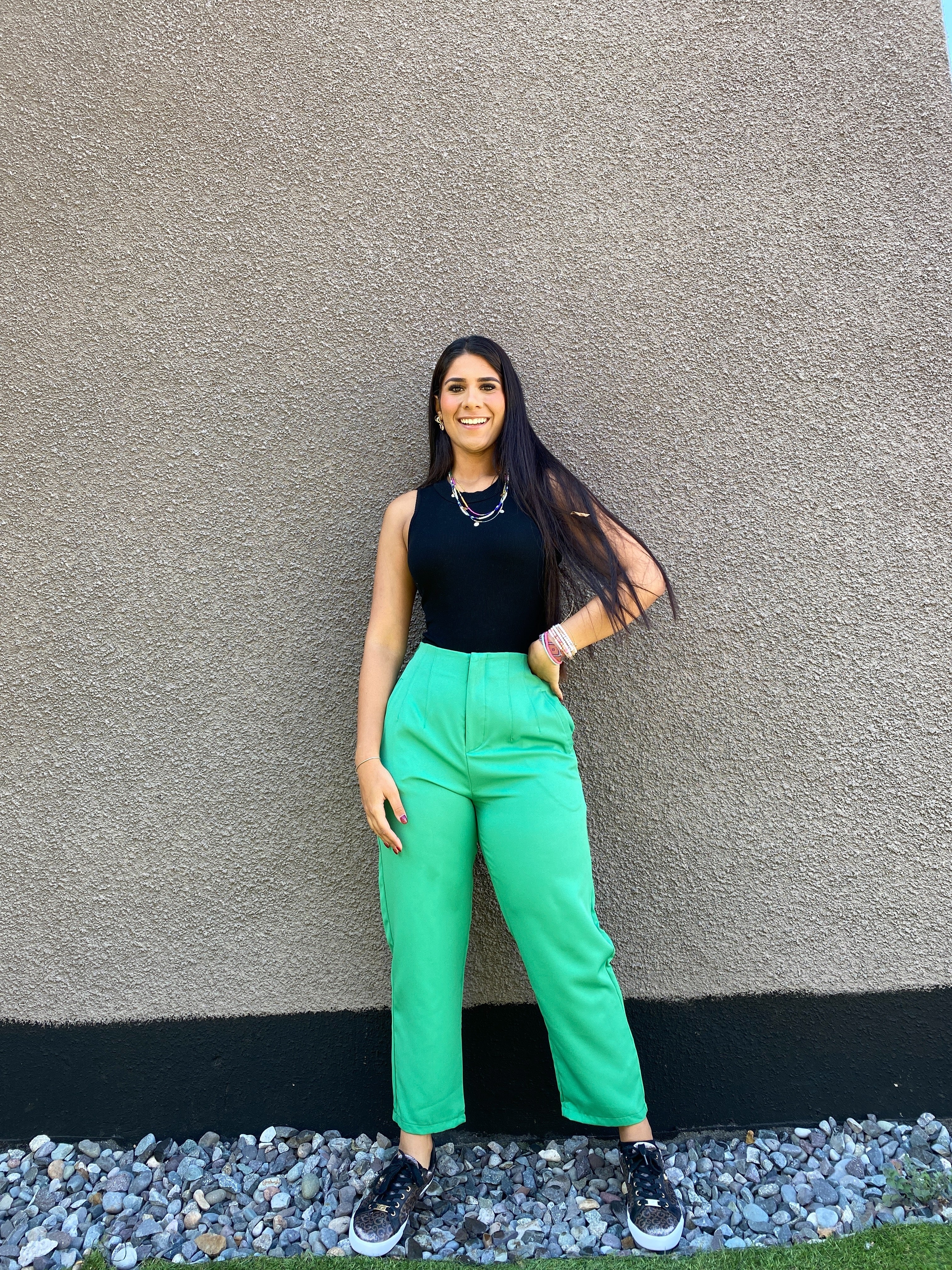 Pantalón pinzas estilo Zara