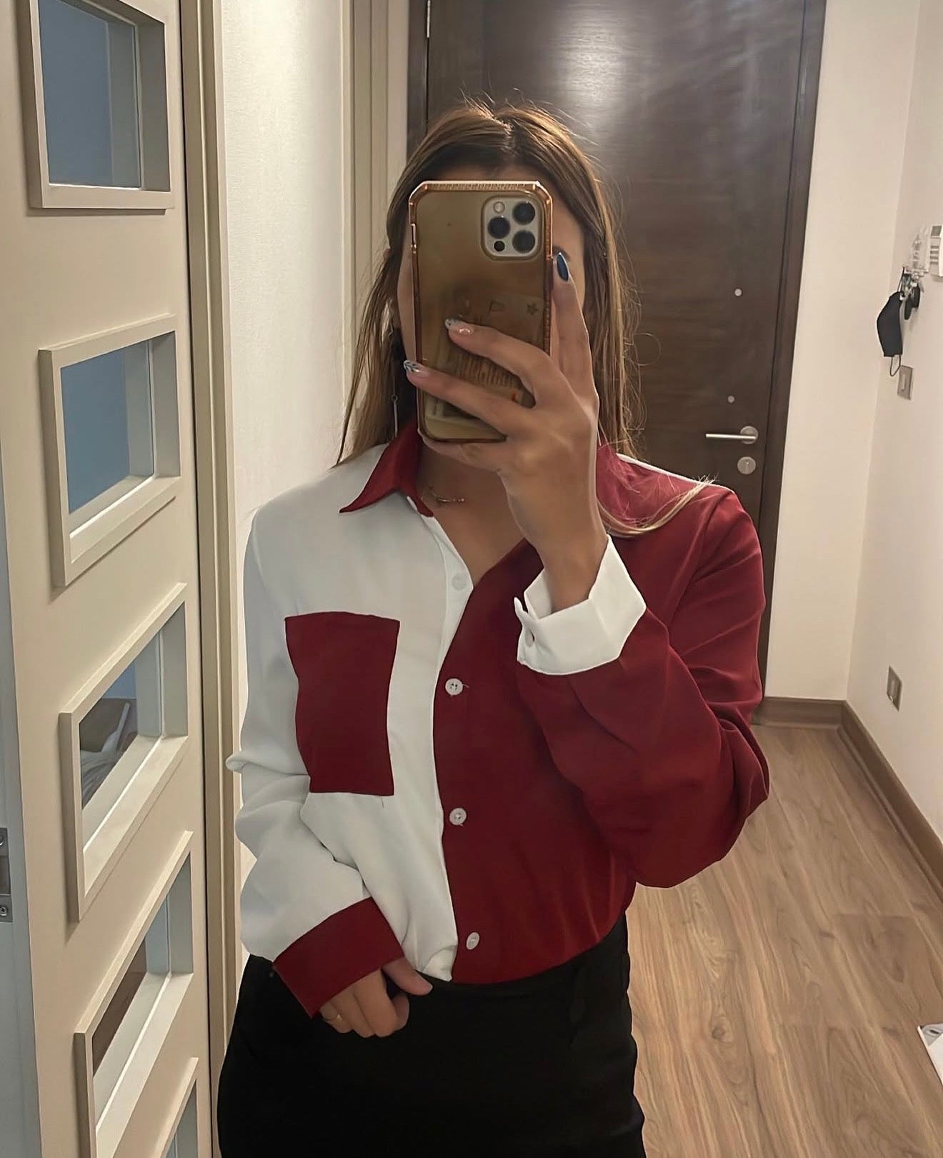 Camisa bicolor