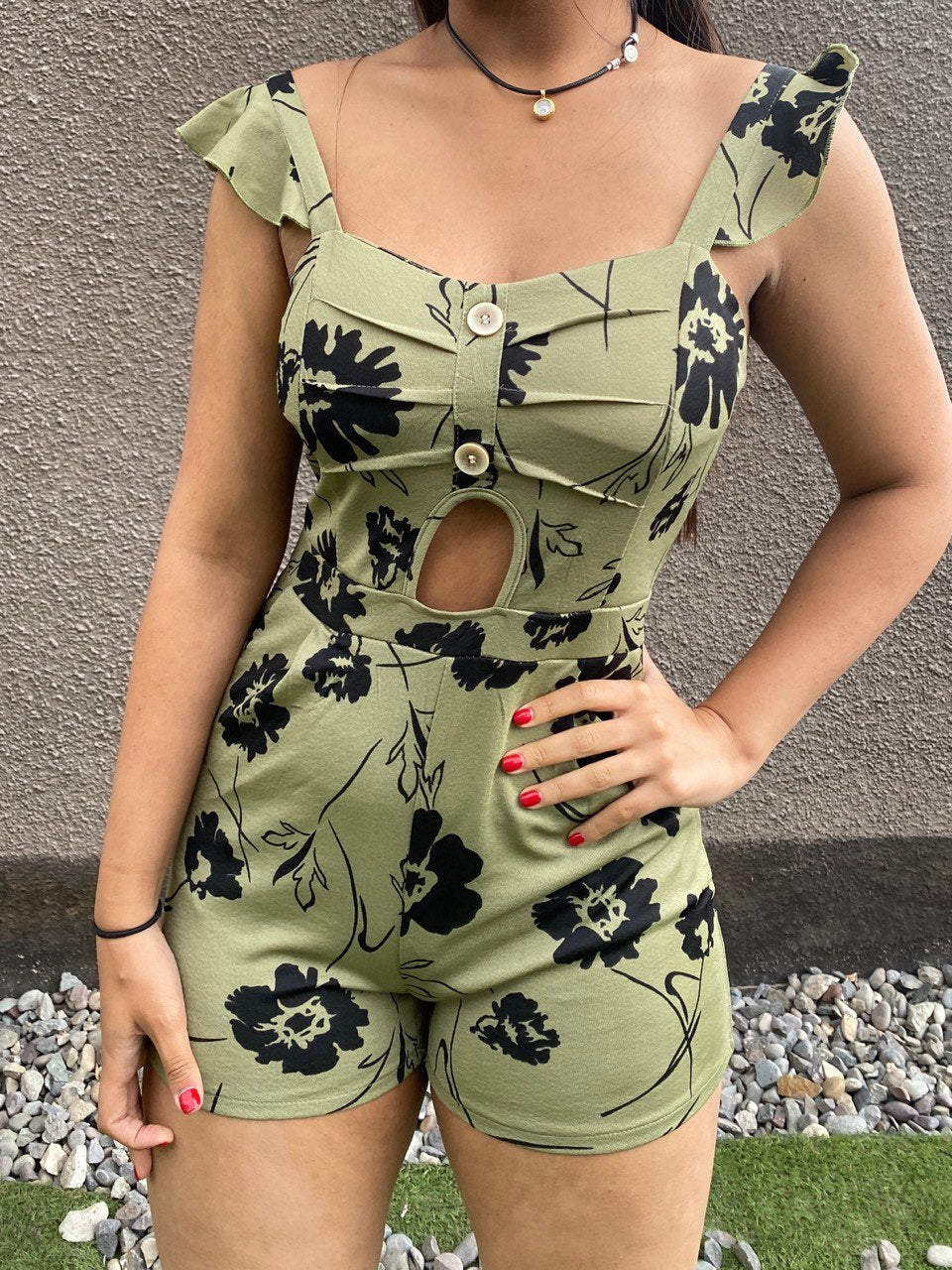 Enterito Floral Corto