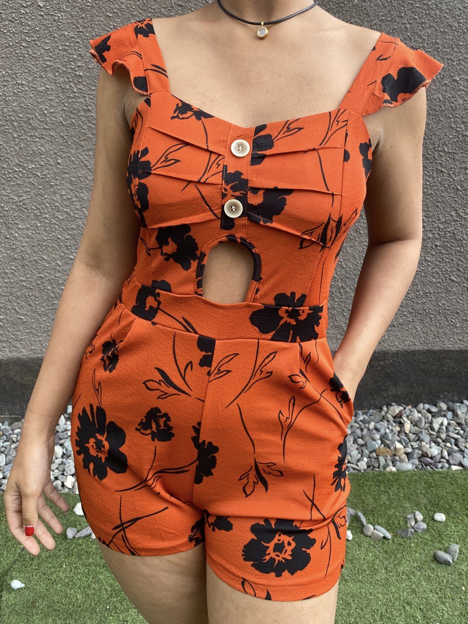 Enterito Floral Corto