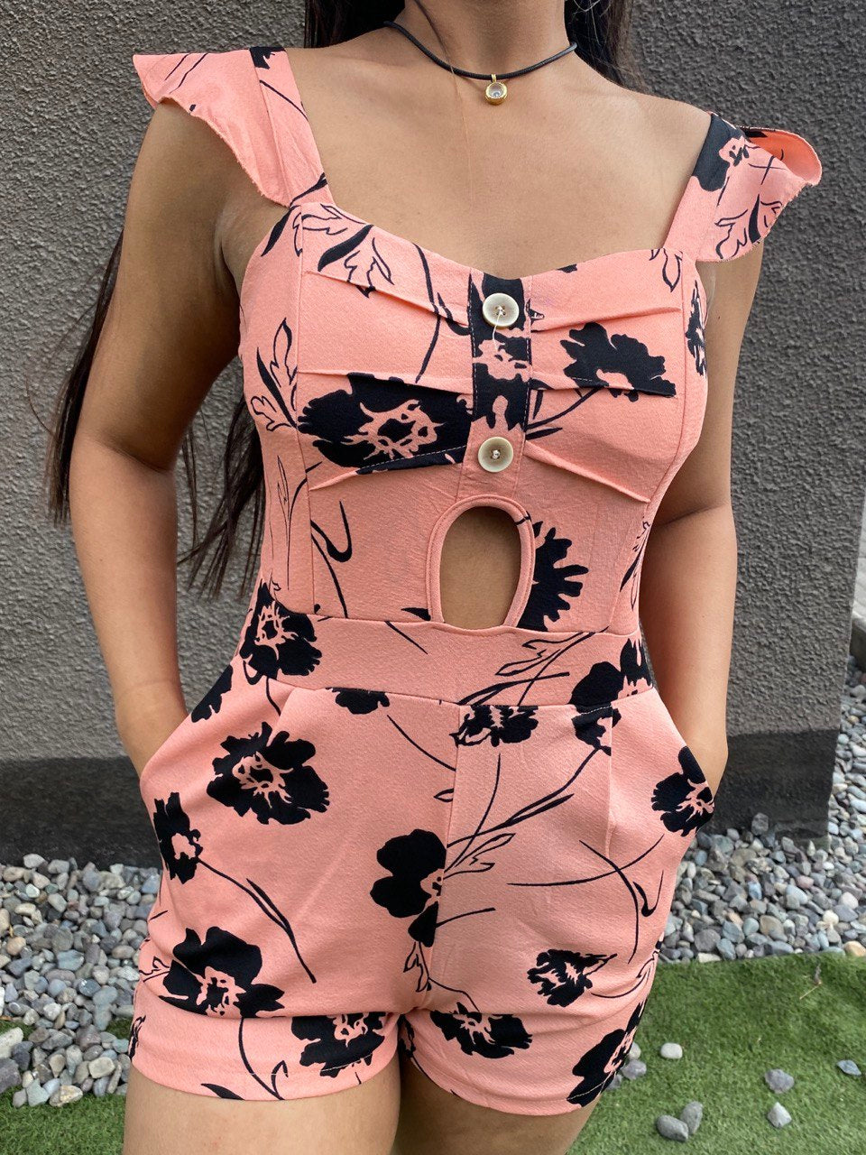 Enterito Floral Corto